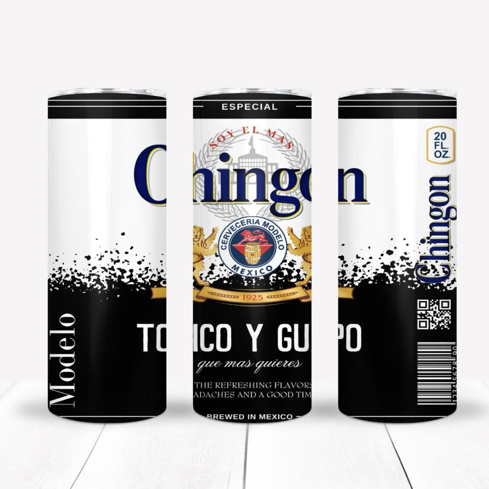 Chingon, ChingonaTumbler Drinkware Set, Travel Mug, Botellas